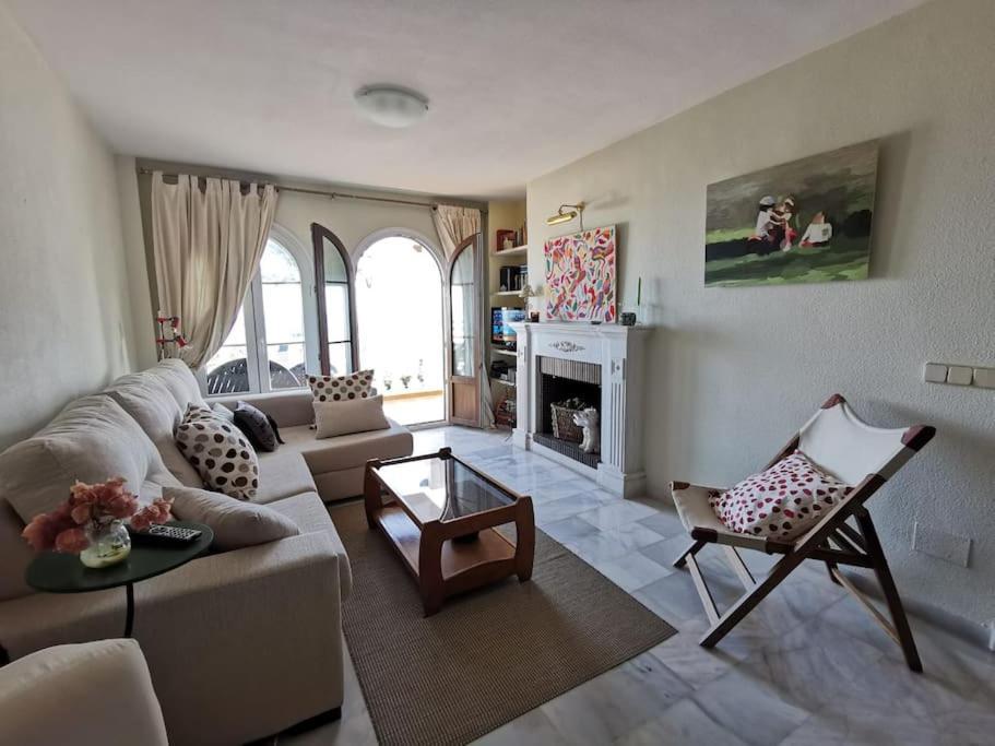 2Br+1Bthr Precioso Apartamento Con Vistas Al Mar Mijas Exteriér fotografie